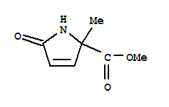 (9ci)-2,5-二氢-2-甲基-5-氧代-1H-吡咯-2-羧酸甲酯结构式_73839-00-6结构式