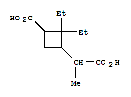 (9ci)-3-羧基-2,2-二乙基-alpha-甲基-环丁烷乙酸结构式_738574-84-0结构式