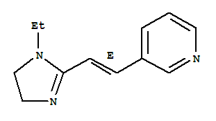 Pyridine, 3-[(1e)-2-(1-ethyl-4,5-dihydro-1h-imidazol-2-yl)ethenyl]-(9ci) Structure,738575-24-1Structure