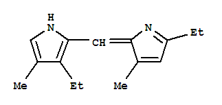 (9ci)-3-乙基-2-[(5-乙基-3-甲基-2H-吡咯-2-基)甲基]-4-甲基-1H-吡咯结构式_739301-42-9结构式