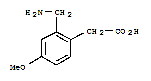 Benzeneacetic acid, 2-(aminomethyl)-4-methoxy-(9ci) Structure,739311-32-1Structure