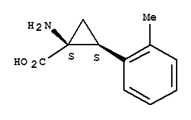 顺式-(9ci)-1-氨基-2-(2-甲基苯基)-环丙烷羧酸结构式_739326-63-7结构式