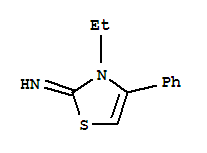 2(3H)-thiazolimine,3-ethyl-4-phenyl-(9ci) Structure,739343-59-0Structure