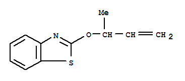 Benzothiazole, 2-[(1-methyl-2-propenyl)oxy]-(9ci) Structure,73969-13-8Structure