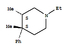 顺式-(9ci)-1-乙基-3,4-二甲基-4-苯基哌啶结构式_740031-86-1结构式