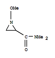 顺式-(9ci)-1-甲氧基-N,N-二甲基-2-氮丙啶羧酰胺结构式_74016-59-4结构式