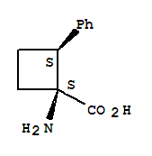 (1r,2r)-rel-(9ci)-1-氨基-2-苯基-环丁烷羧酸结构式_740733-77-1结构式