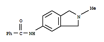 Benzamide, n-(2,3-dihydro-2-methyl-1h-isoindol-5-yl)-(9ci) Structure,740733-82-8Structure