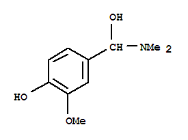 (9ci)-alpha-(二甲基氨基)-4-羟基-3-甲氧基-苯甲醇结构式_740733-93-1结构式