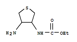 (9ci)-(4-氨基四氢-3-噻吩)-氨基甲酸乙酯结构式_740738-23-2结构式