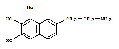 2,3-Naphthalenediol, 7-(2-aminoethyl)-1-methyl-(9ci) Structure,740751-99-9Structure