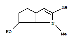 (9ci)-1,3a,4,5,6,6a-六氢-1,2-二甲基-环戊并[b]吡咯-6-醇结构式_740758-74-1结构式