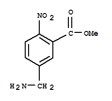 (9ci)-5-(氨基甲基)-2-硝基-苯甲酸甲酯结构式_741228-89-7结构式