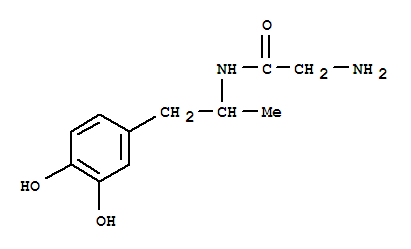 (9ci)-2-氨基-n-[2-(3,4-二羟基苯基)-1-甲基乙基]-乙酰胺结构式_741619-42-1结构式