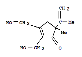 (9ci)-2,3-双(羟基甲基)-5-甲基-5-(1-甲基乙烯)-2-环戊烯-1-酮结构式_741695-05-6结构式