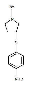 Benzenamine, 4-[(1-ethyl-3-pyrrolidinyl)oxy]-(9ci) Structure,741716-20-1Structure