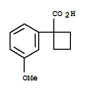 1-(3-Methoxyphenyl)cyclobutanecarboxylic acid Structure,74205-43-9Structure