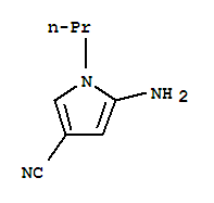 (9ci)-5-氨基-1-丙基-1H-吡咯-3-甲腈结构式_742053-57-2结构式