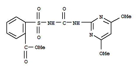 N-[(4,6-dimethoxypyrimidin-2-yl)aminocarbonyl]-2-methoxycarbonylbenzenesulfonamide Structure,74223-00-0Structure