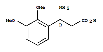 (R)-3-氨基-3-(2,3-二甲氧基苯基)-丙酸结构式_742691-70-9结构式