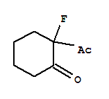 Cyclohexanone, 2-acetyl-2-fluoro-(9ci) Structure,74279-75-7Structure