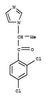 1-(2,4-二氯苯基)-2-(1H-咪唑-1-基)-1-丙酮结构式_74287-28-8结构式