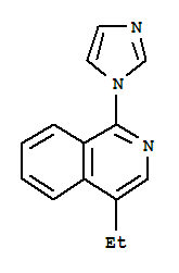 (9ci)-4-乙基-1-(1H-咪唑-1-基)-异喹啉结构式_744144-75-0结构式