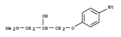 (9ci)-1-(二甲基氨基)-3-(4-乙基苯氧基)-2-丙醇结构式_744192-89-0结构式