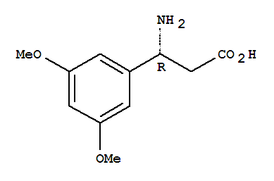 (R)-3-氨基-3-(3,5-二甲氧基苯基)-丙酸结构式_744193-65-5结构式