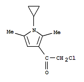 Ethanone, 2-chloro-1-(1-cyclopropyl-2,5-dimethyl-1h-pyrrol-3-yl)-(9ci) Structure,744227-04-1Structure