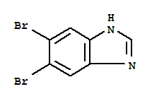 5,6-二溴苯并咪唑结构式_74545-26-9结构式