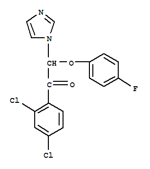 Ethanone, 1-(2,4-dichlorophenyl)-2-(4-fluorophenoxy)-2-(1h-imidazol-1-yl)- Structure,745733-29-3Structure