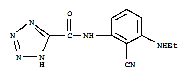 (9ci)-n-[2-氰基-3-(乙基氨基)苯基]-1H-四唑-5-羧酰胺结构式_745738-03-8结构式