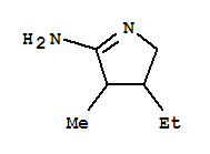 (9ci)-3-乙基-3,4-二氢-4-甲基-2H-吡咯-5-胺结构式_745772-31-0结构式