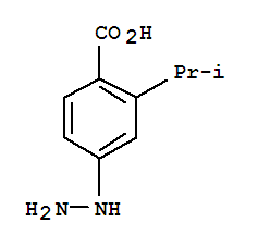 Benzoic acid, 4-hydrazino-2-(1-methylethyl)-(9ci) Structure,746585-04-6Structure