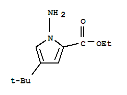 (9ci)-1-氨基-4-(1,1-二甲基乙基)-1H-吡咯-2-羧酸乙酯结构式_746671-36-3结构式