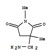 (9ci)-3-(氨基甲基)-1,3-二甲基-2,5-吡咯烷二酮结构式_747364-86-9结构式