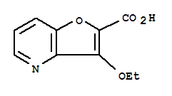 (9ci)-3-乙氧基-呋喃并[3,2-b]吡啶-2-羧酸结构式_747373-18-8结构式