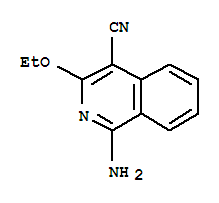 (9ci)-1-氨基-3-乙氧基-4-异喹啉甲腈结构式_74745-54-3结构式