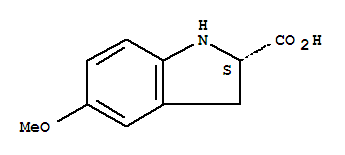 1H-indole-2-carboxylicacid,2,3-dihydro-5-methoxy-,(s)-(9ci) Structure,748090-00-8Structure