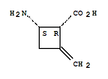 (1r,2s)-rel-(9ci)-2-氨基-4-亚甲基-环丁烷羧酸结构式_748129-30-8结构式