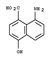 (9ci)-8-氨基-4-羟基-1-萘羧酸结构式_748131-07-9结构式