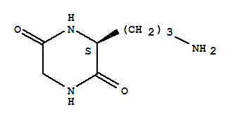 (s)-(9ci)-3-(3-氨基丙基)-2,5-哌嗪二酮结构式_74838-81-6结构式