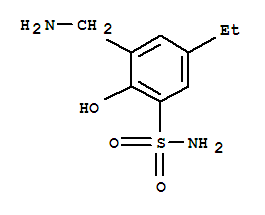 Benzenesulfonamide, 3-(aminomethyl)-5-ethyl-2-hydroxy-(9ci) Structure,748725-31-7Structure