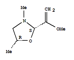 Oxazolidine, 2-(1-methoxyethenyl)-3,5-dimethyl-, (2r,5s)-rel-(9ci) Structure,748809-77-0Structure