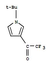 Ethanone, 1-[1-(1,1-dimethylethyl)-1h-pyrrol-3-yl]-2,2,2-trifluoro-(9ci) Structure,74889-36-4Structure