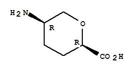 顺式-(9ci)-5-氨基四氢-2H-吡喃-2-羧酸结构式_749175-42-6结构式