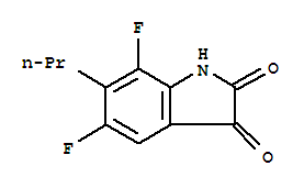 1H-indole-2,3-dione, 5,7-difluoro-6-propyl-(9ci) Structure,749241-80-3Structure