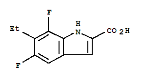 1H-indole-2-carboxylicacid,6-ethyl-5,7-difluoro-(9ci) Structure,749242-76-0Structure