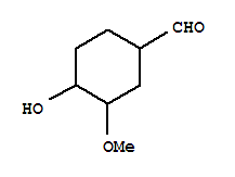 Cyclohexanecarboxaldehyde, 4-hydroxy-3-methoxy-(9ci) Structure,749252-81-1Structure